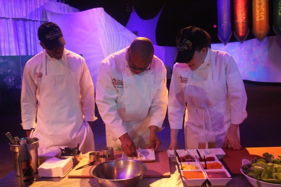 Chef Jeff Henderson and students (photo credit Penny Dickerson)