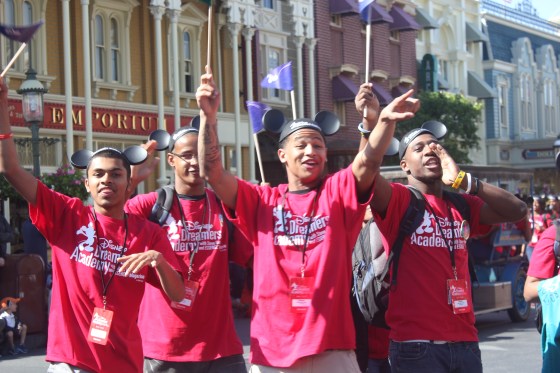 Male students at opening parade (Photo Credit Penny Dickerson)