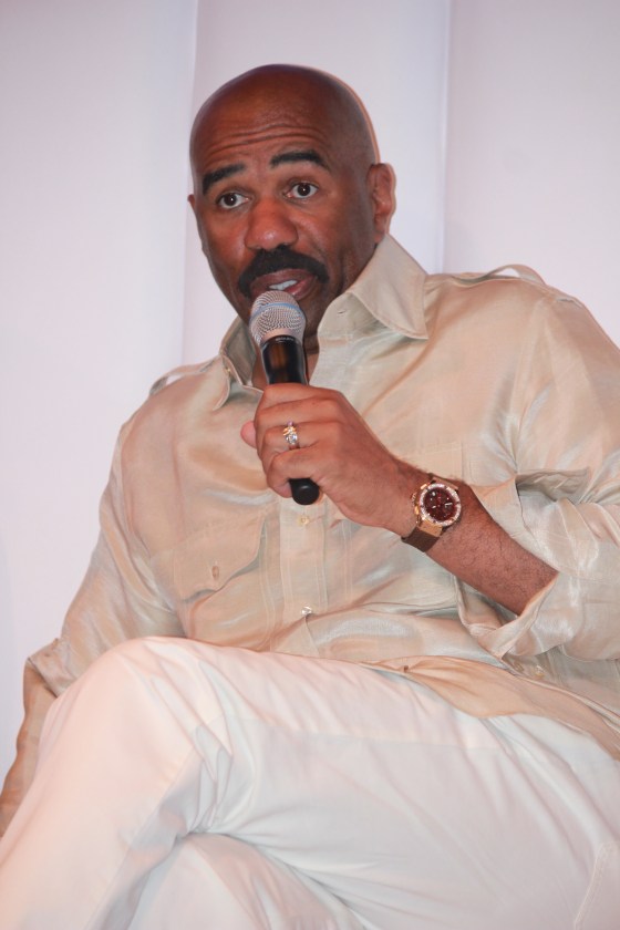 Steve Harvey at Press Conference photo credit Penny Dickerson