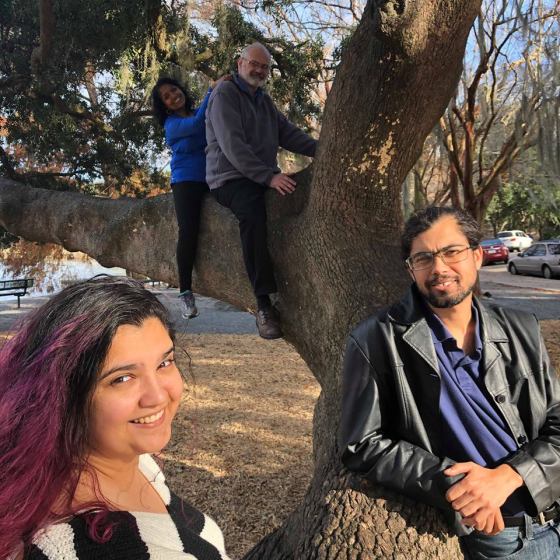 Tara with family at Lake Ella