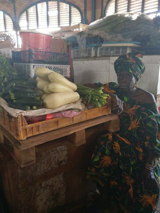 market old lady inside