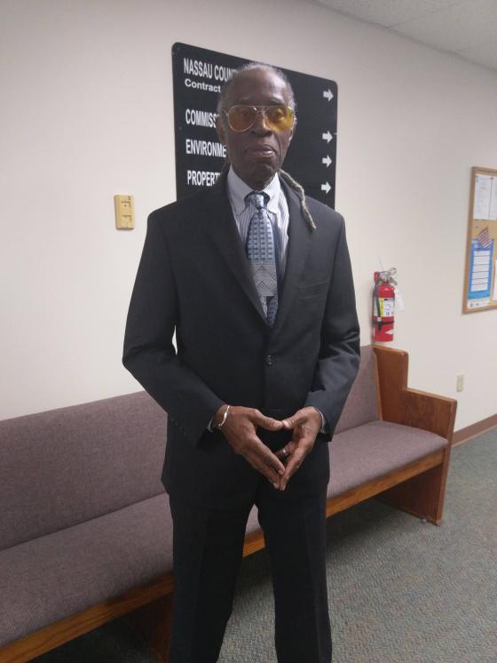 AB Ron Starling Protest Symbol in chains now suited up for business